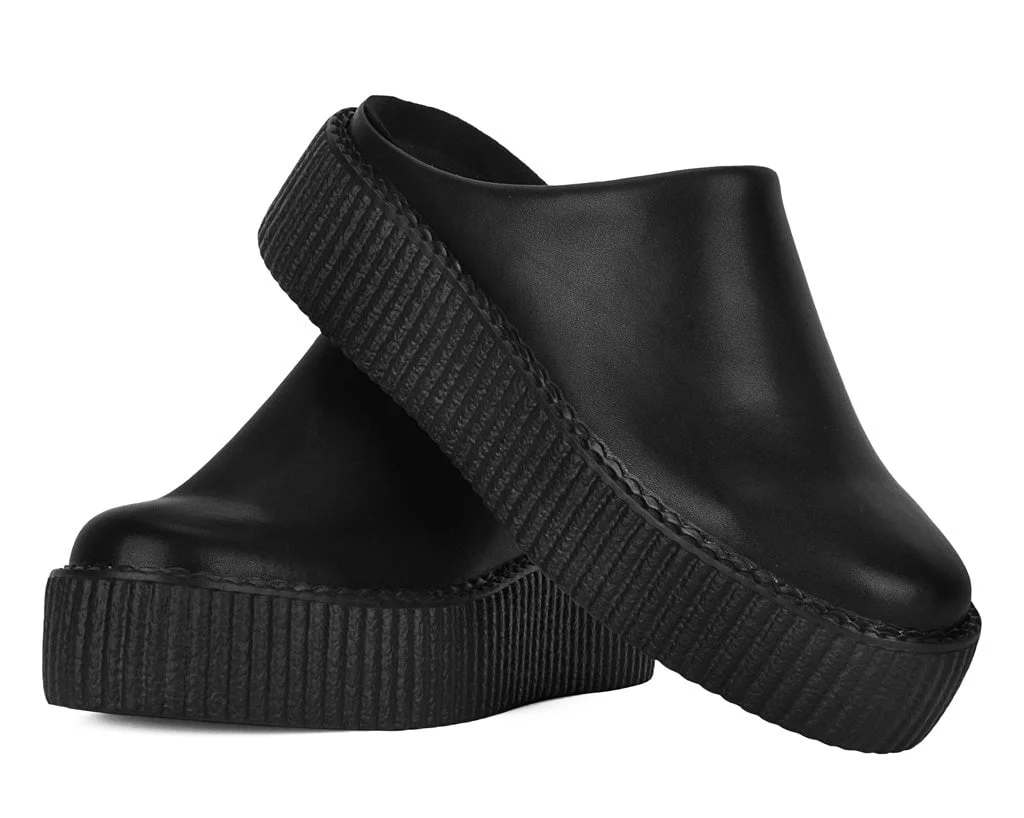 1086-Black-Leather-Viva-Mondo-Creeper-Clog-3.webp Black Leather Viva Mondo Creeper Clog