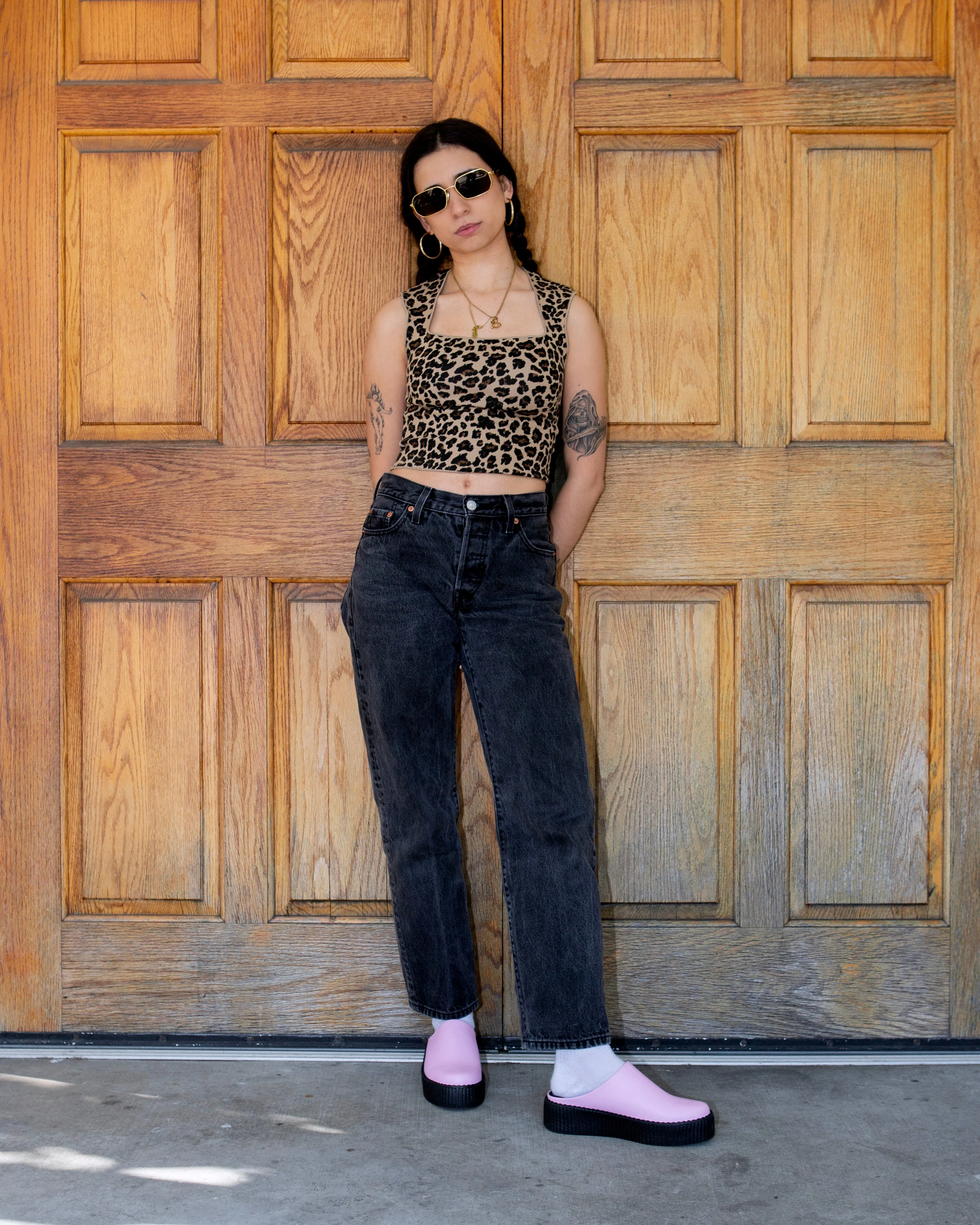 1094-Pink-Leather-Viva-Mondo-Creeper-Clog-6.webp Pink Leather Viva Mondo Creeper Clog