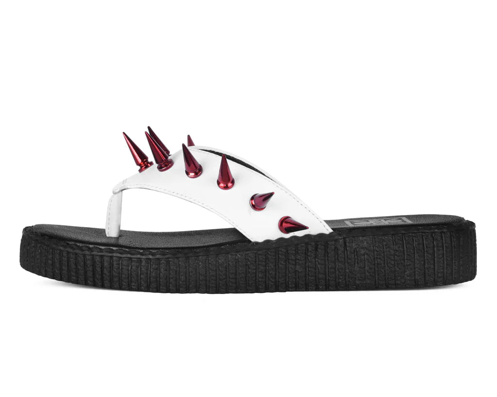 1110-White-Red-Spike-Viva-Low-Flip-Flop-7.webp White & Red Spike Viva Low Flip Flop