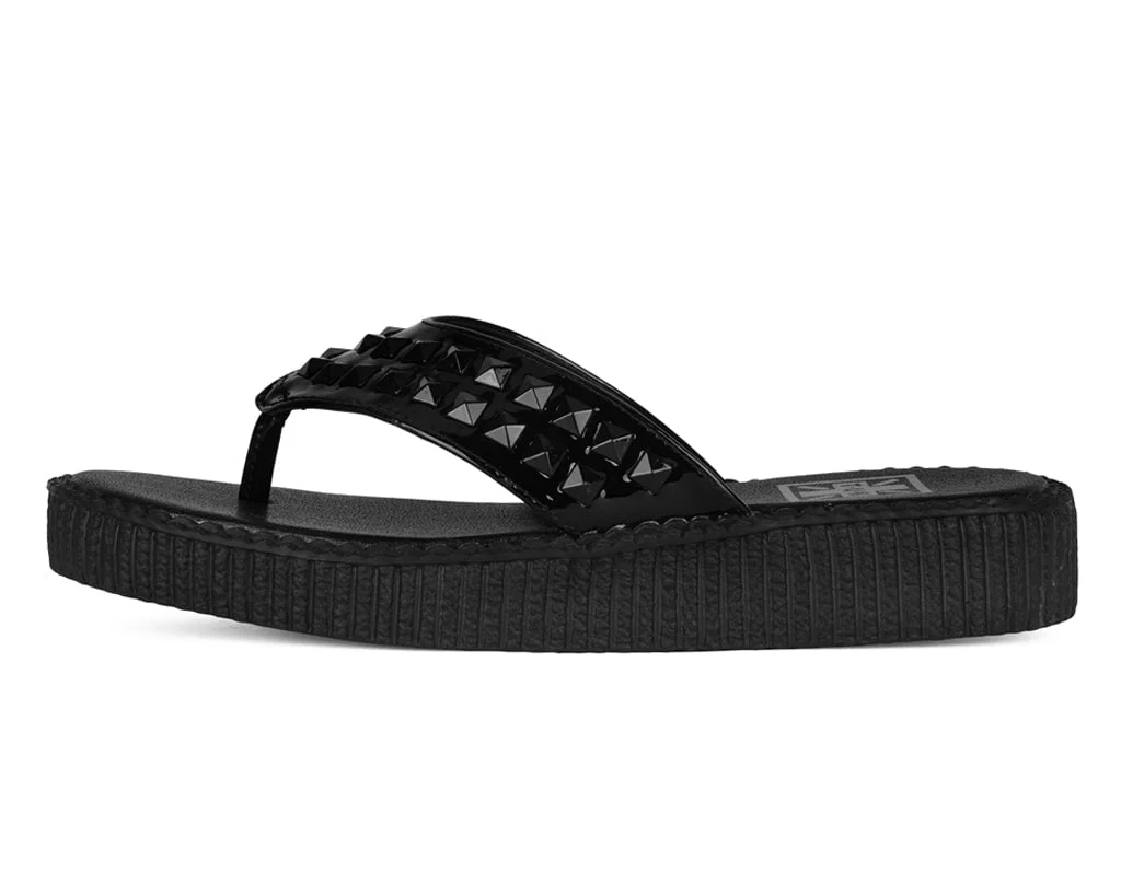 1118-Black-TUKskin-Stud-Viva-Low-Flip-Flop-7.webp Black TUKskin Stud Viva Low Flip Flop