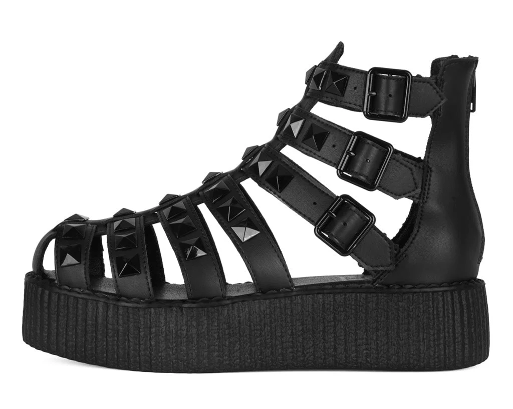 1142-Black-Studded-Gladiator-Viva-Mondo-Sandal-6.webp Black Studded Gladiator Viva Mondo Sandal