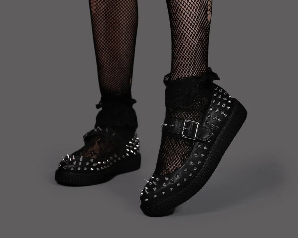 1174-Black-TUKskin-Pointed-Spike-Mary-Jane-2.webp Black TUKskin Pointed Spike Mary Jane