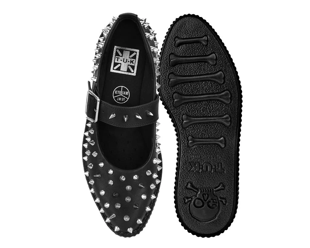 1174-Black-TUKskin-Pointed-Spike-Mary-Jane-5.webp Black TUKskin Pointed Spike Mary Jane