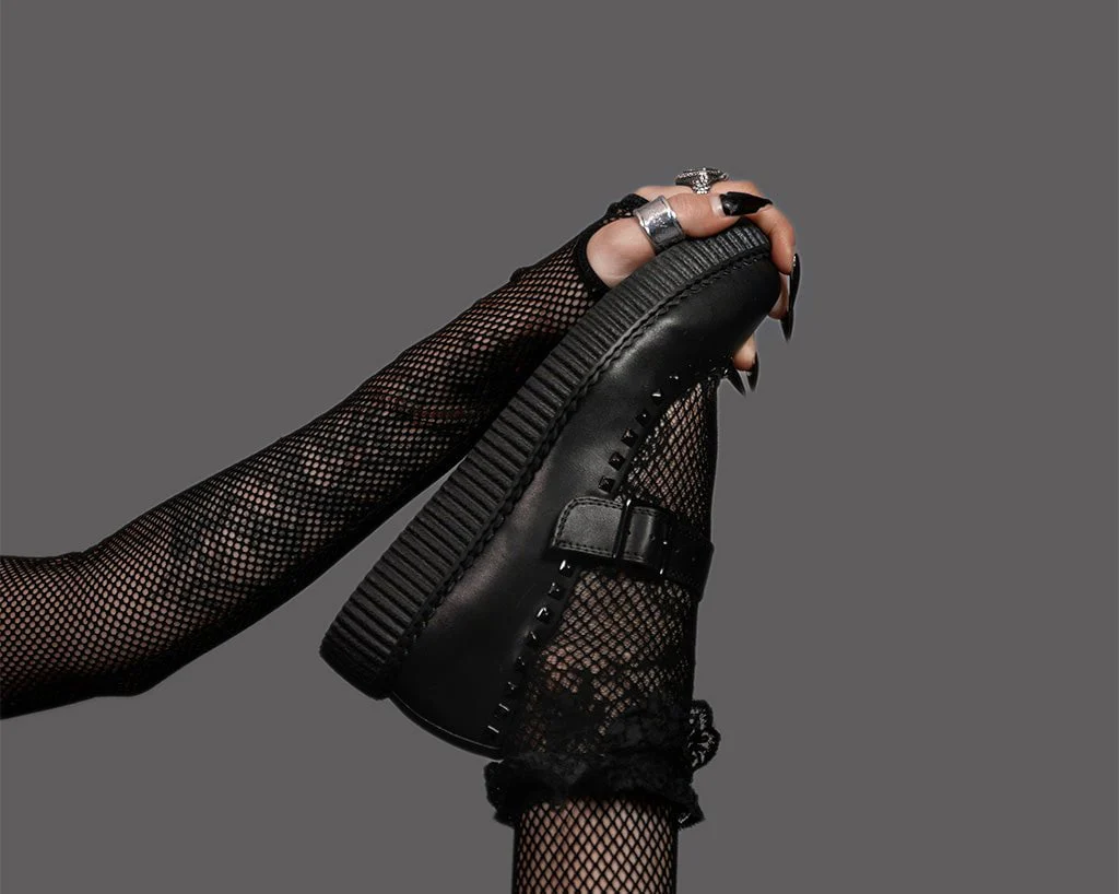 1182-Black-TUKskin-Pointed-Collar-Mary-Jane-2.webp Black TUKskin Pointed Collar Mary Jane