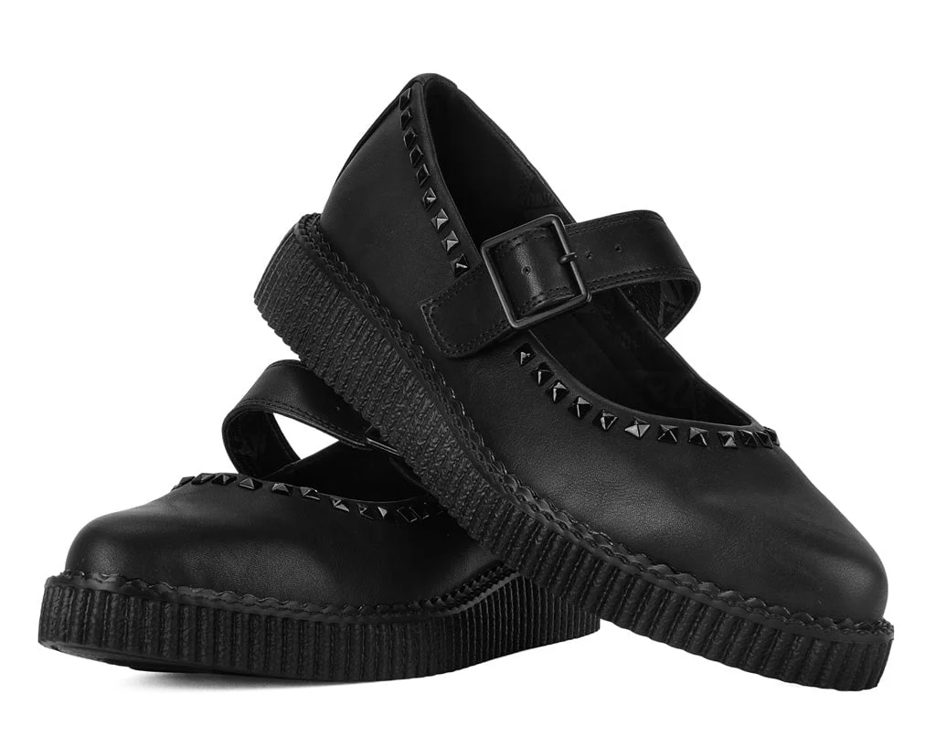 1182-Black-TUKskin-Pointed-Collar-Mary-Jane-3.webp Black TUKskin Pointed Collar Mary Jane