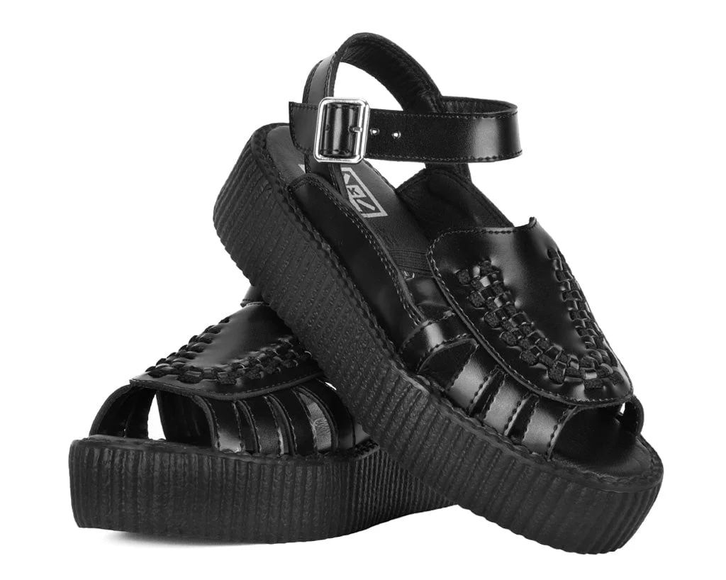 1207-Black-Leather-Interlace-Viva-Mondo-Sandal-3.webp Black Leather Interlace Viva Mondo Sandal