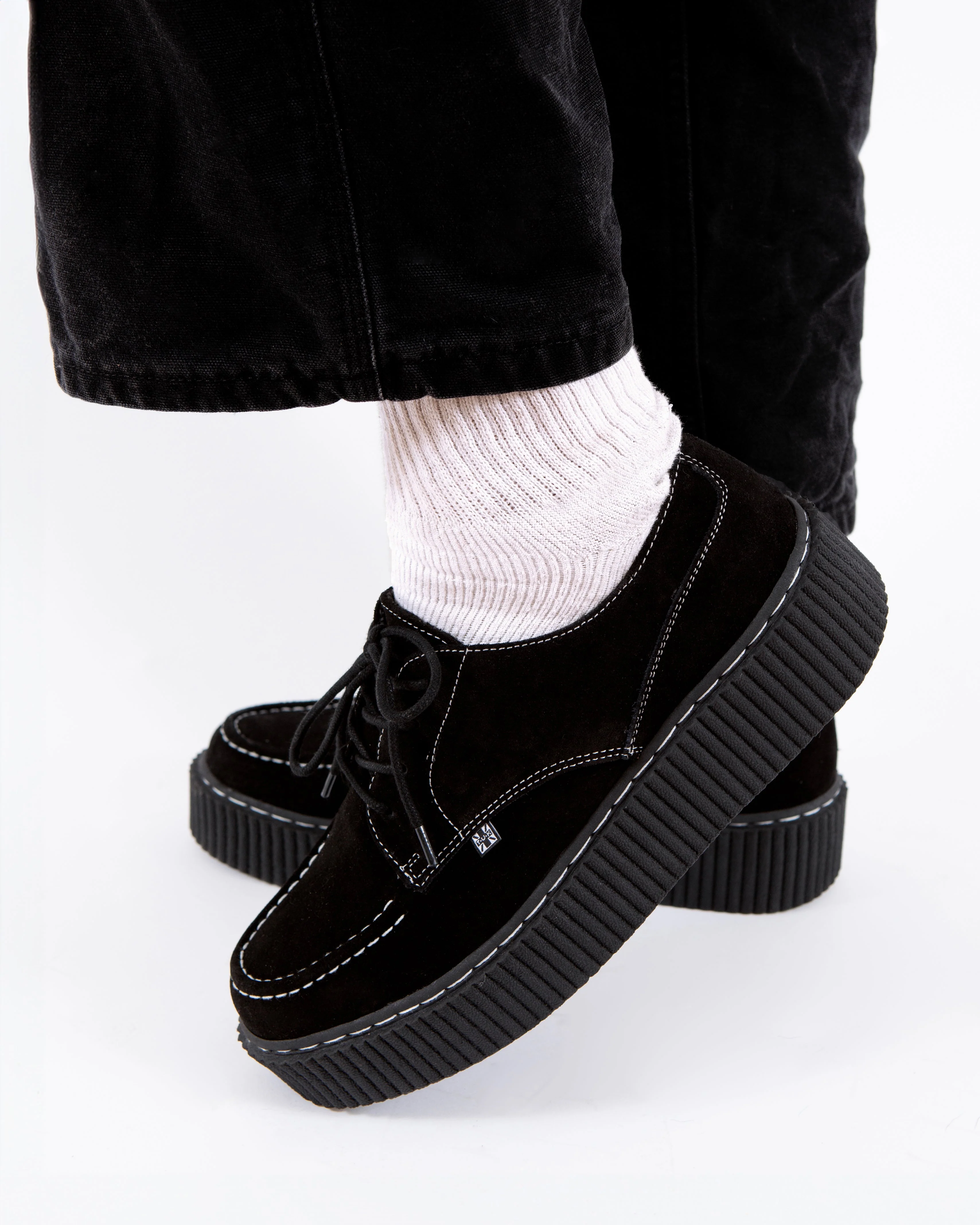 Black Suede Vintage Mondo Creeper