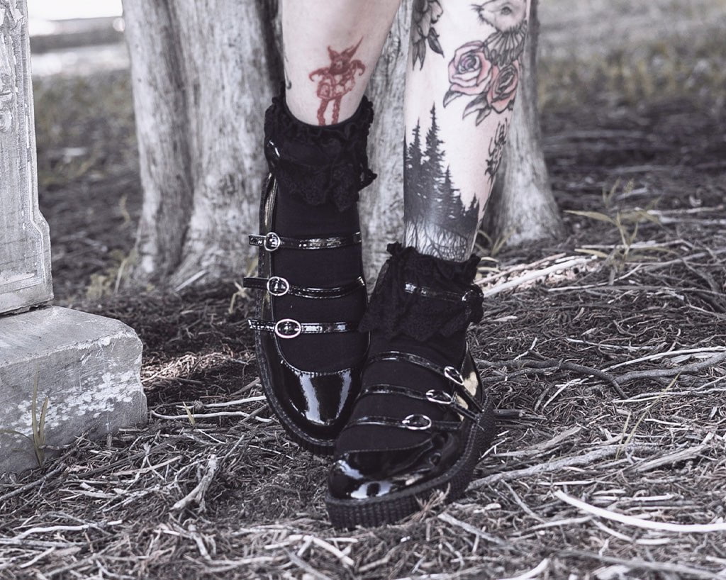 1224-Black-Crinkle-Patent-Multi-Strap-Viva-Low-Mary-Jane-4.jpg Black Crinkle Patent Multi-Strap Viva Low Mary Jane