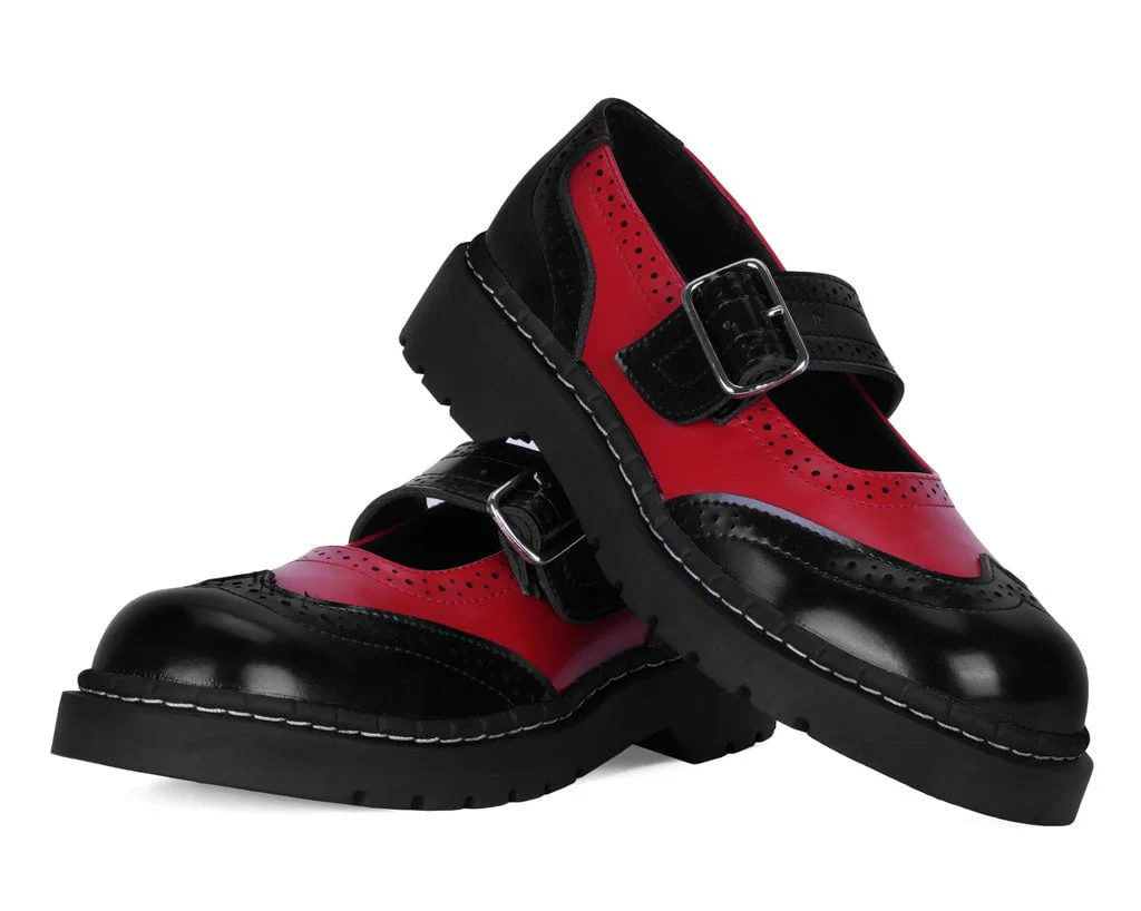 1241-Black-Red-Brogue-Mary-Jane-3.webp Black & Red Brogue Mary Jane