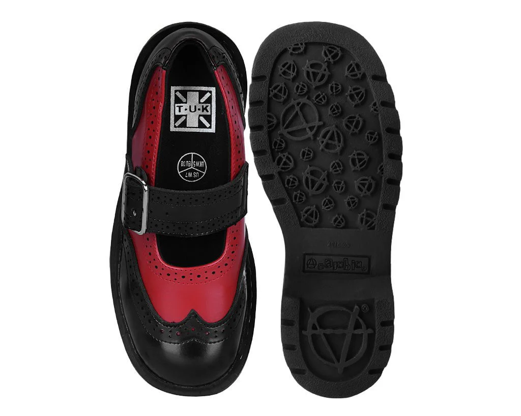 1241-Black-Red-Brogue-Mary-Jane-5.webp Black & Red Brogue Mary Jane