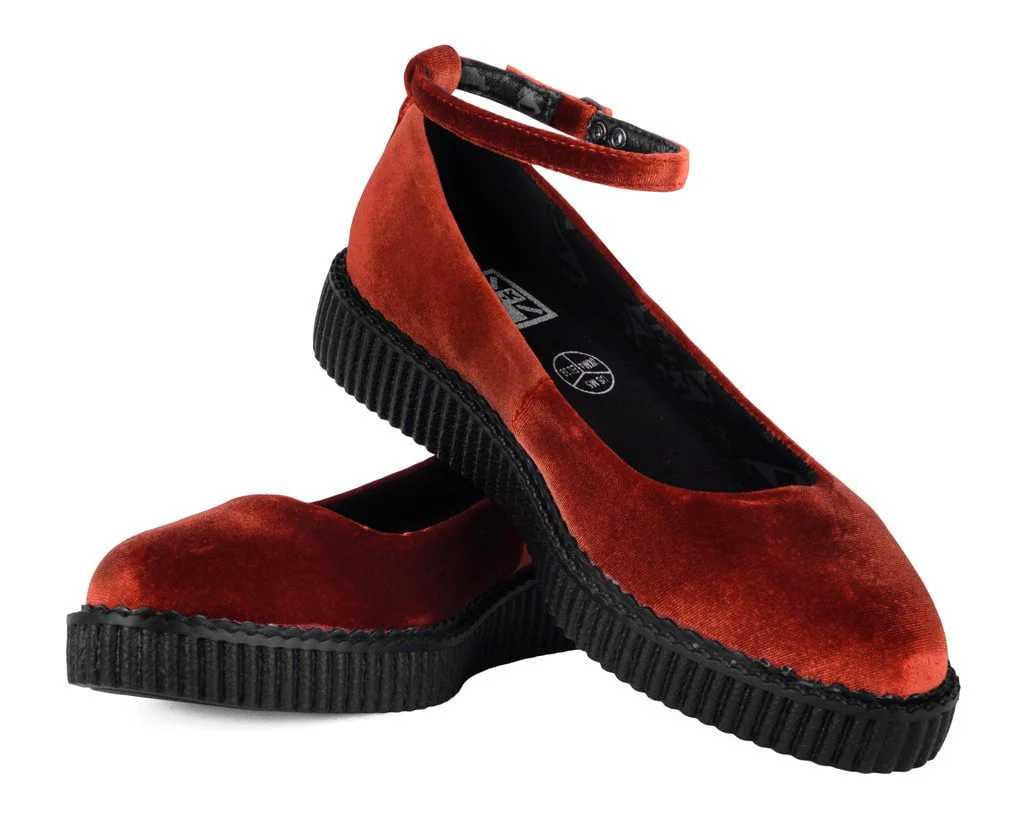 1283-Burnt-Orange-Pointed-Ballet-Creeper-3.webp Burnt Orange Pointed Ballet Creeper