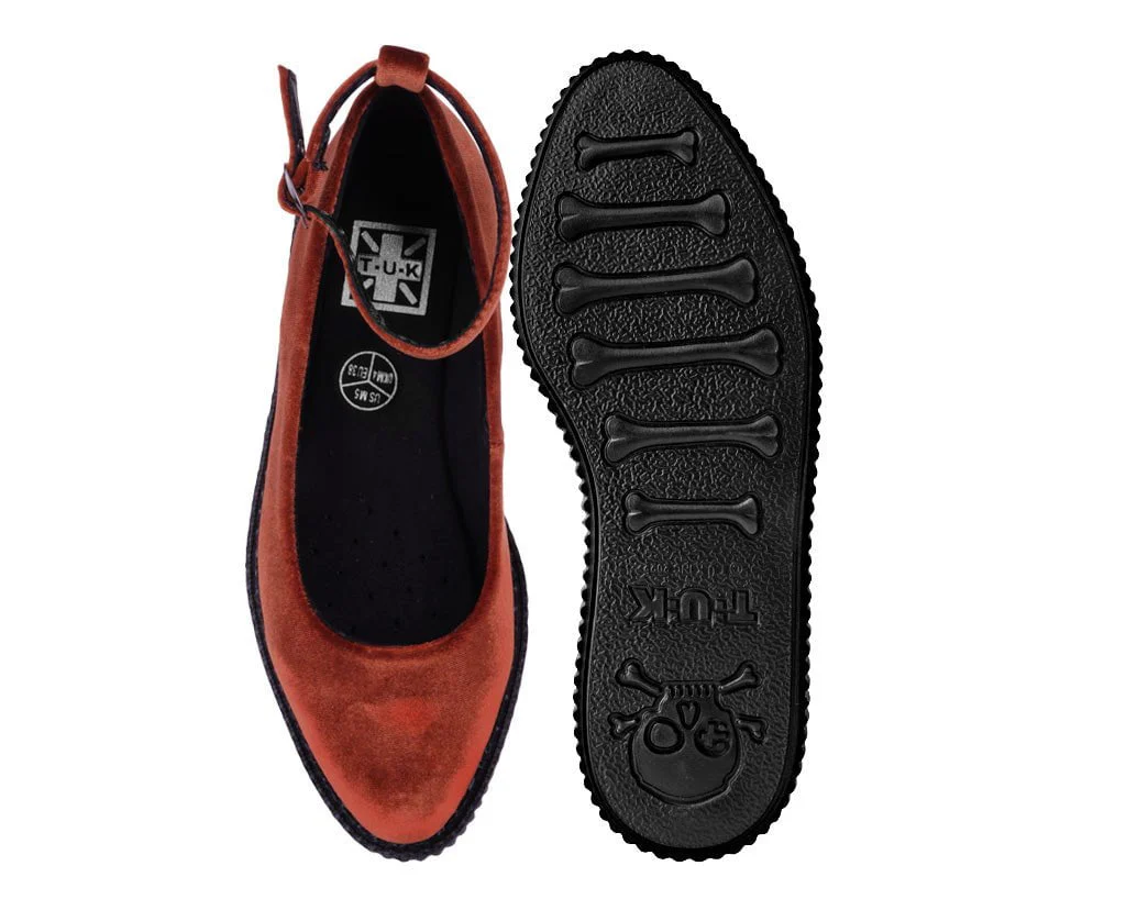 1283-Burnt-Orange-Pointed-Ballet-Creeper-5.webp Burnt Orange Pointed Ballet Creeper