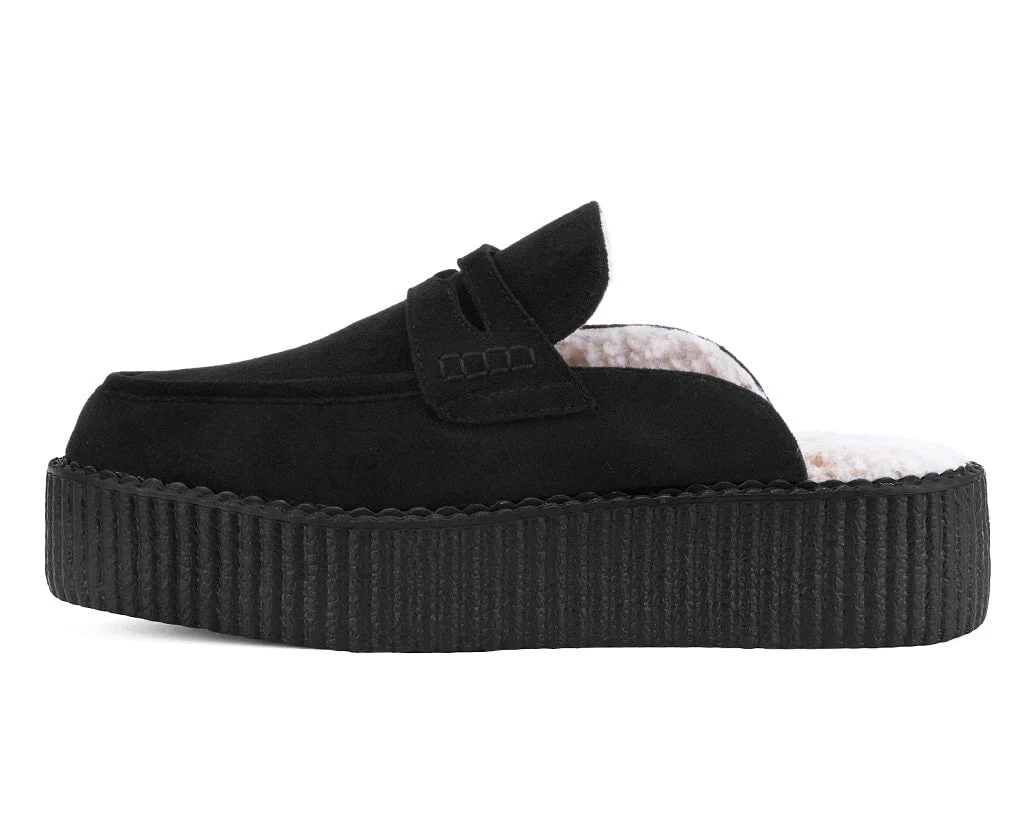 13-Black-Plush-Lined-Creeper-Mule-7.webp Black Plush Lined Creeper Mule