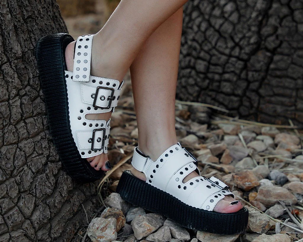 1300-White-TUKskin-Flat-Stud-Viva-Mondo-Sandal-6.webp White TUKskin Flat Stud Viva Mondo Sandal
