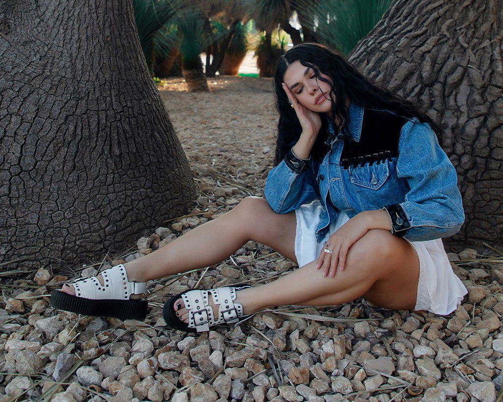 1300-White-TUKskin-Flat-Stud-Viva-Mondo-Sandal-8.jpg White TUKskin Flat Stud Viva Mondo Sandal