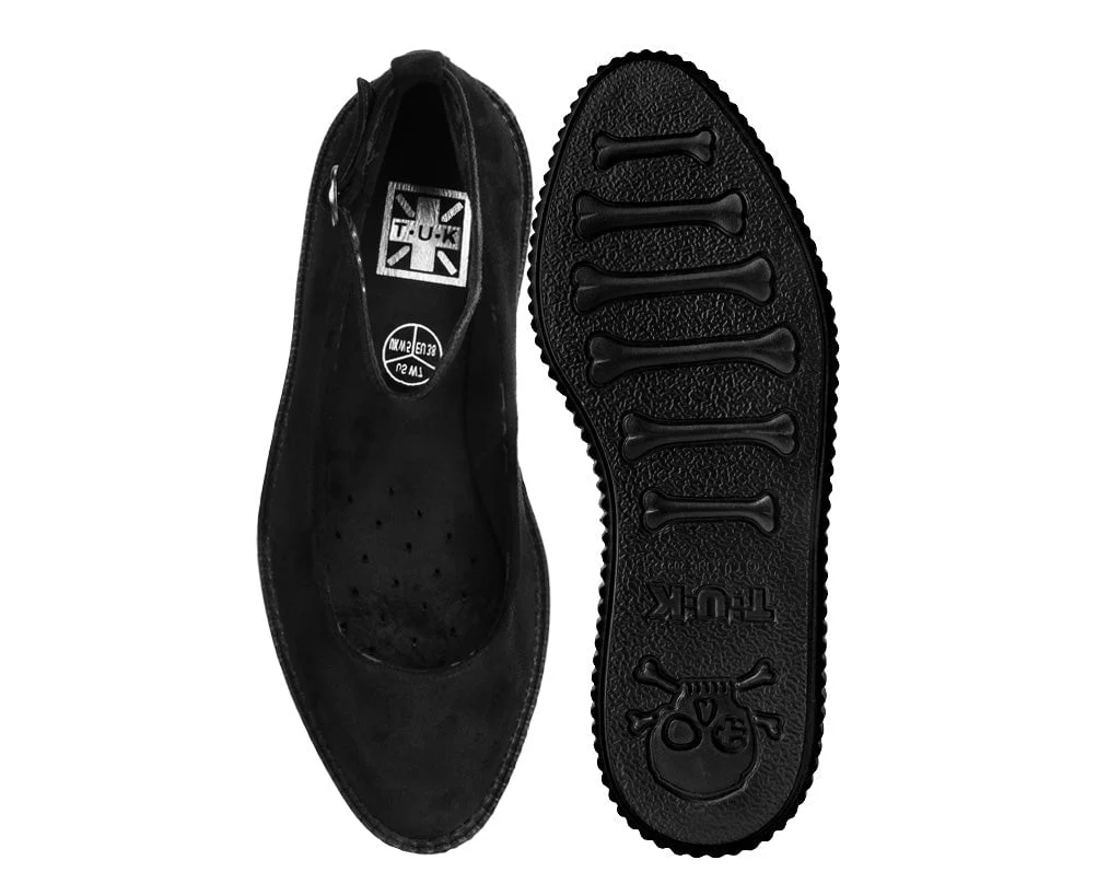 1405-Black-Pointed-Ballet-Ankle-Strap-Creeper-5.webp Black Pointed Ballet Ankle Strap Creeper