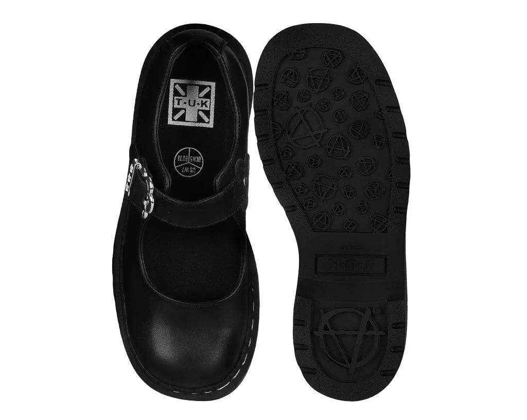 153-Black-Suede-Flower-Buckle-Mary-Jane-3.webp Black Suede Flower Buckle Mary Jane