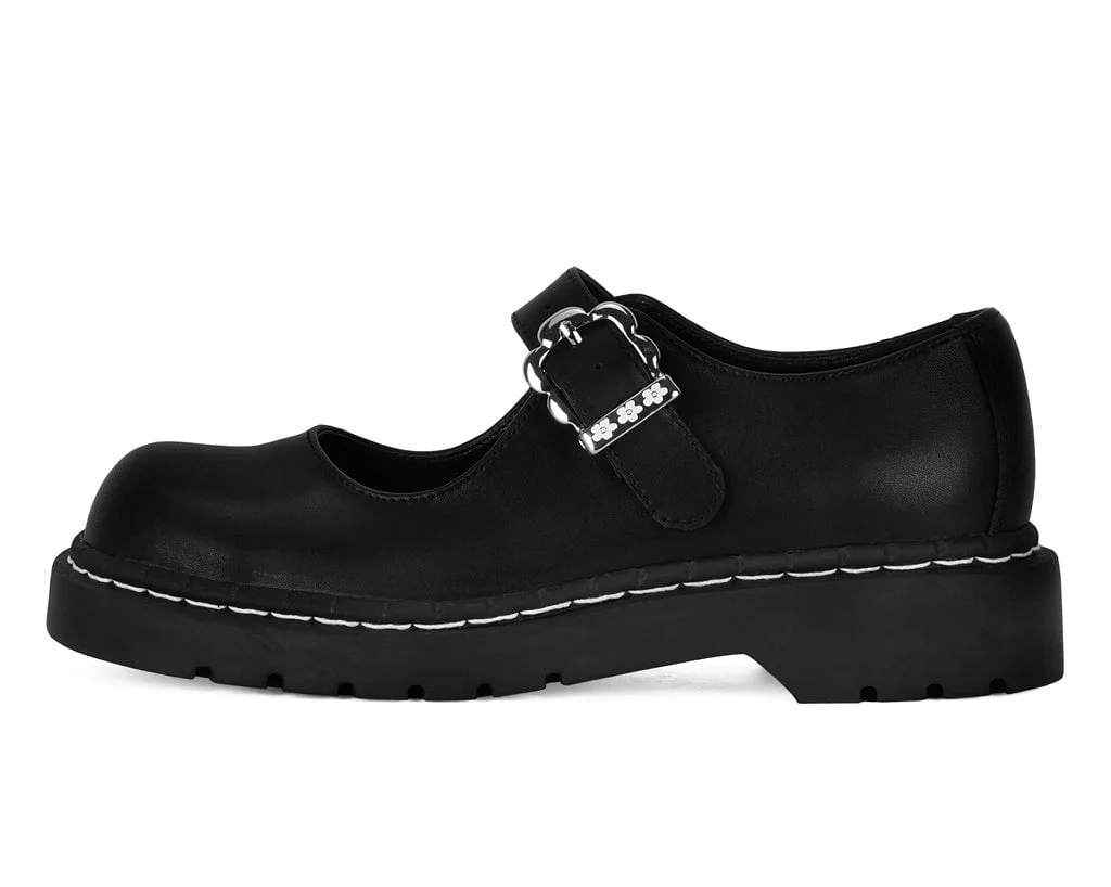 153-Black-Suede-Flower-Buckle-Mary-Jane-4.webp Black Suede Flower Buckle Mary Jane