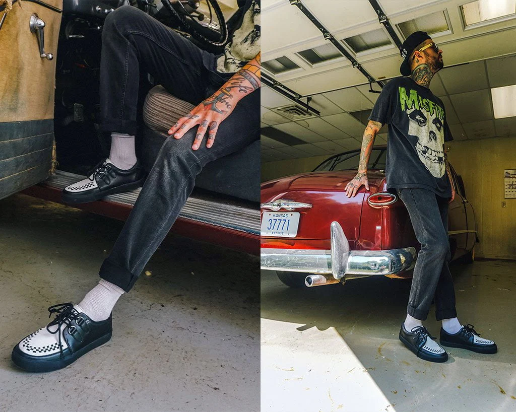 1545-Black-White-D-Ring-Sneaker-4.webp Black & White D-Ring Sneaker