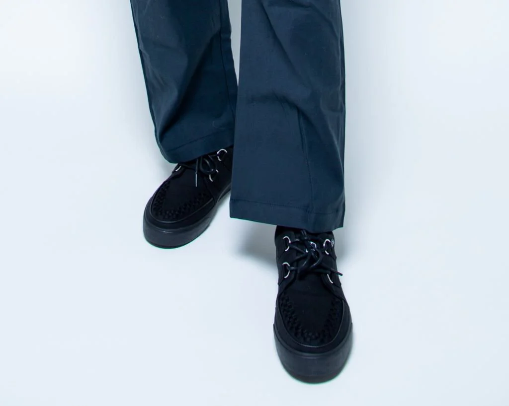 1581-Black-Basic-Twill-Interlace-Sneaker-6.webp Black Basic Twill Interlace Sneaker