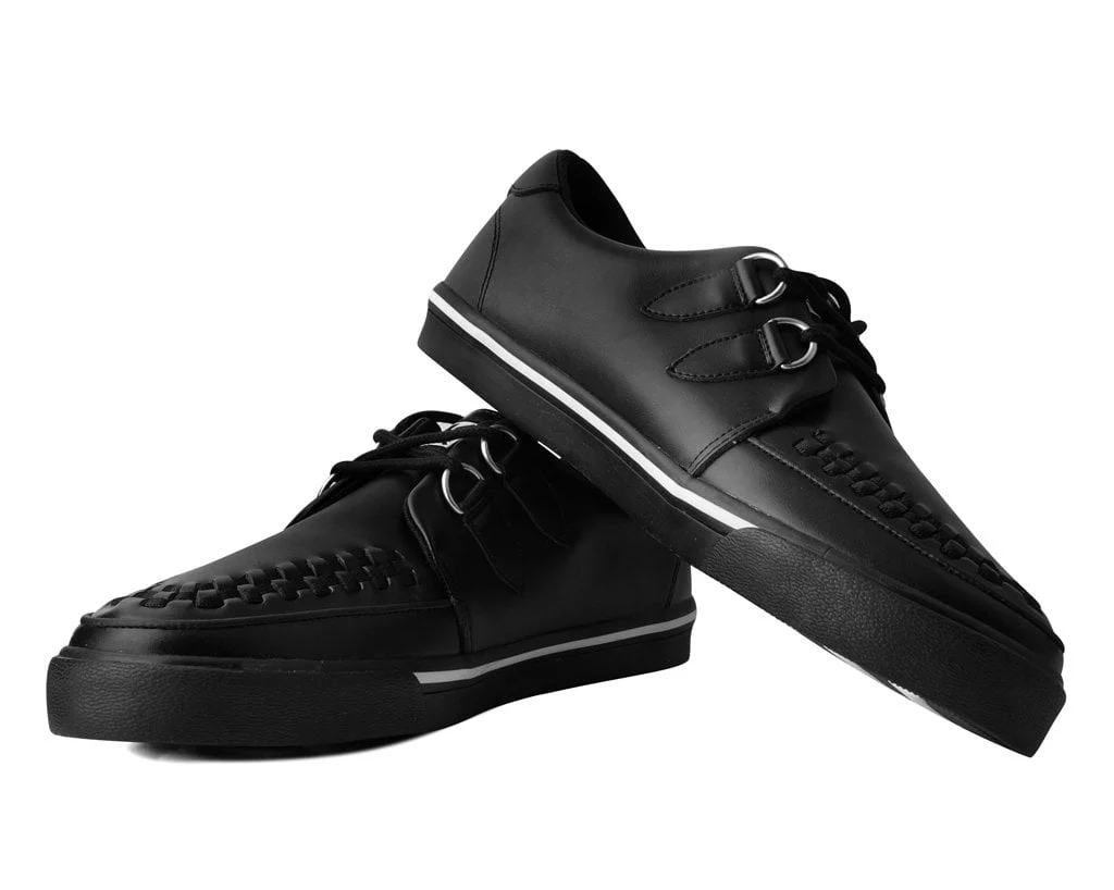 1633-Black-Leather-D-Ring-Sneaker-3.webp Black Leather D-Ring Sneaker
