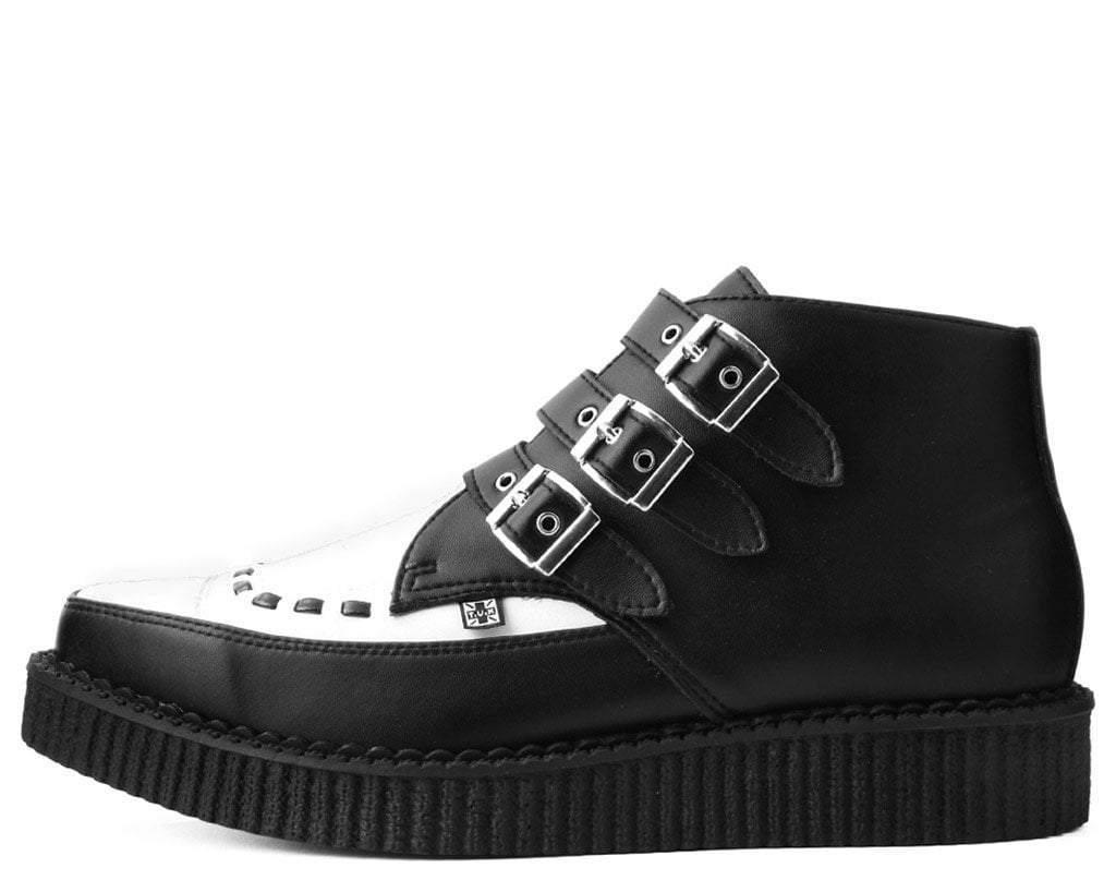 1645-Black-White-TUKskinTM-3-Buckle-Pointed-Creeper-Boot-6.jpg Black & White TUKskin™ 3-Buckle Pointed Creeper Boot