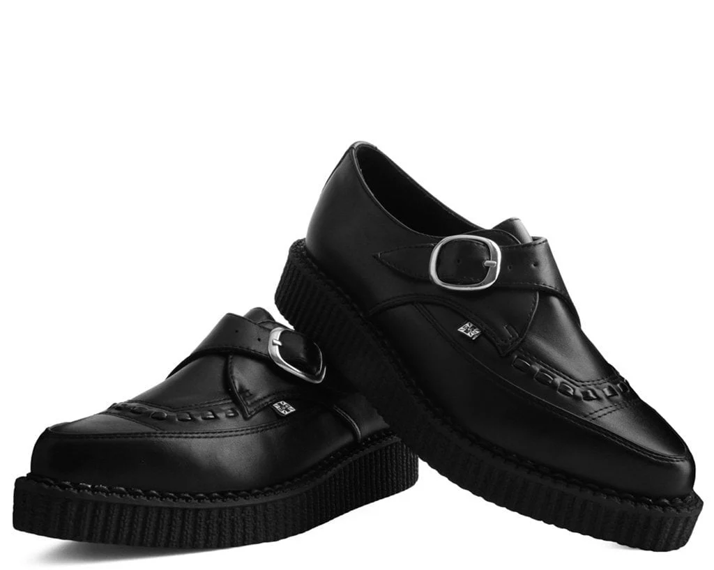 1657-Black-TUKskinTM-Pointed-Buckle-Creeper-3.webp Black TUKskin™ Pointed Buckle Creeper