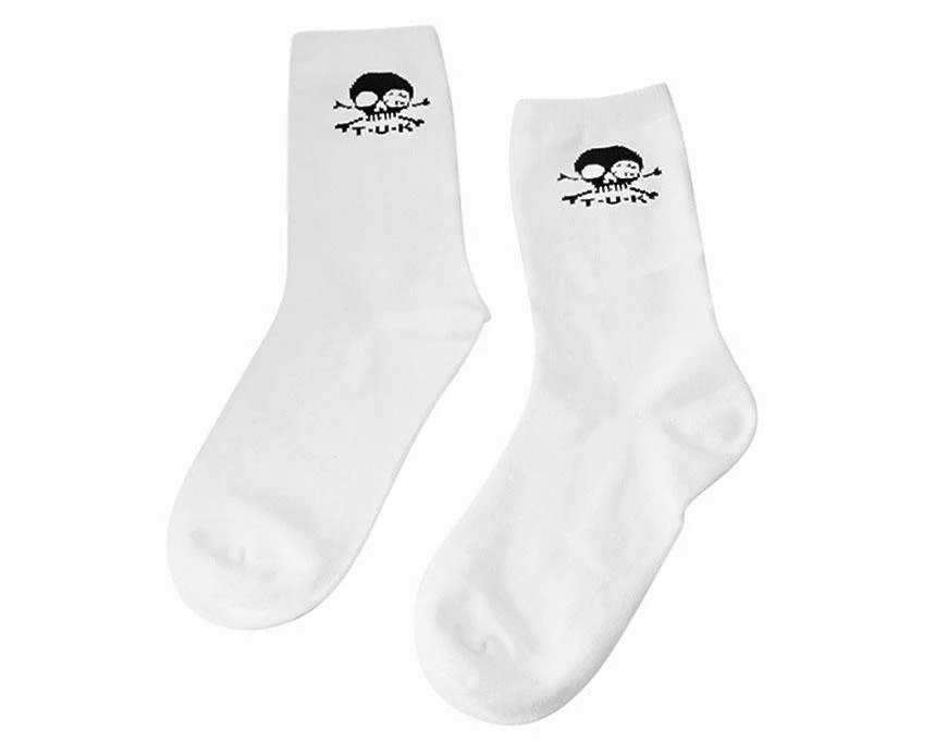 1737-White-T.U.K.-Skull-Logo-Men-s-Sock-3.webp White T.U.K. Skull Logo Men’s Sock