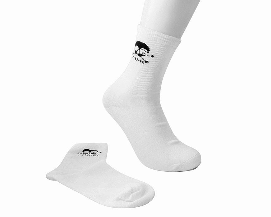 1737-White-T.U.K.-Skull-Logo-Men-s-Sock-4.jpg White T.U.K. Skull Logo Men’s Sock