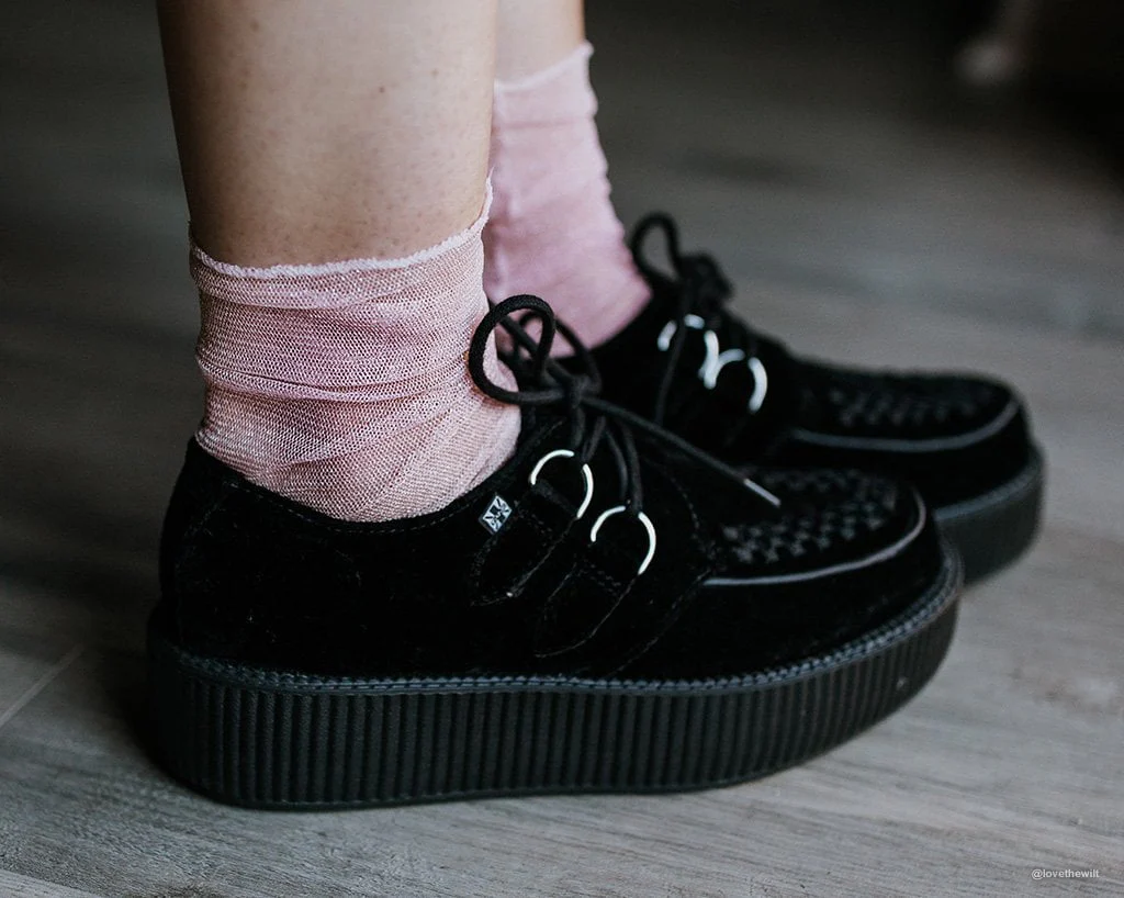 1740-Pink-Sheer-Metallic-Women-s-Sock-4.webp Pink Sheer Metallic Women’s Sock