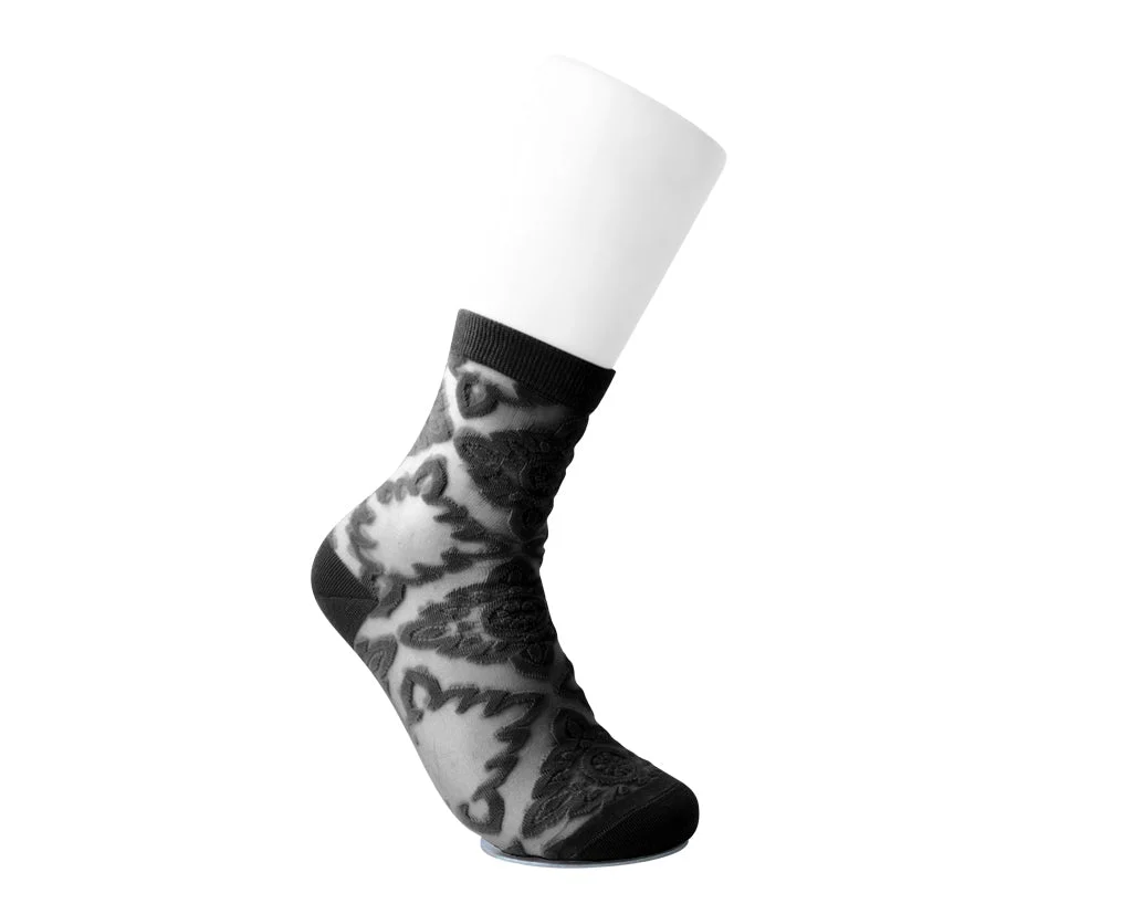 1745-Black-Mid-Calf-Mesh-Sock-3.webp Black Mid-Calf Mesh Sock