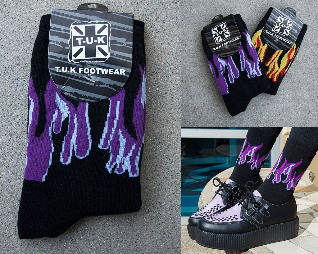 1797-Black-Purple-Grey-Flame-Socks-4.jpg Black Purple & Grey Flame Socks