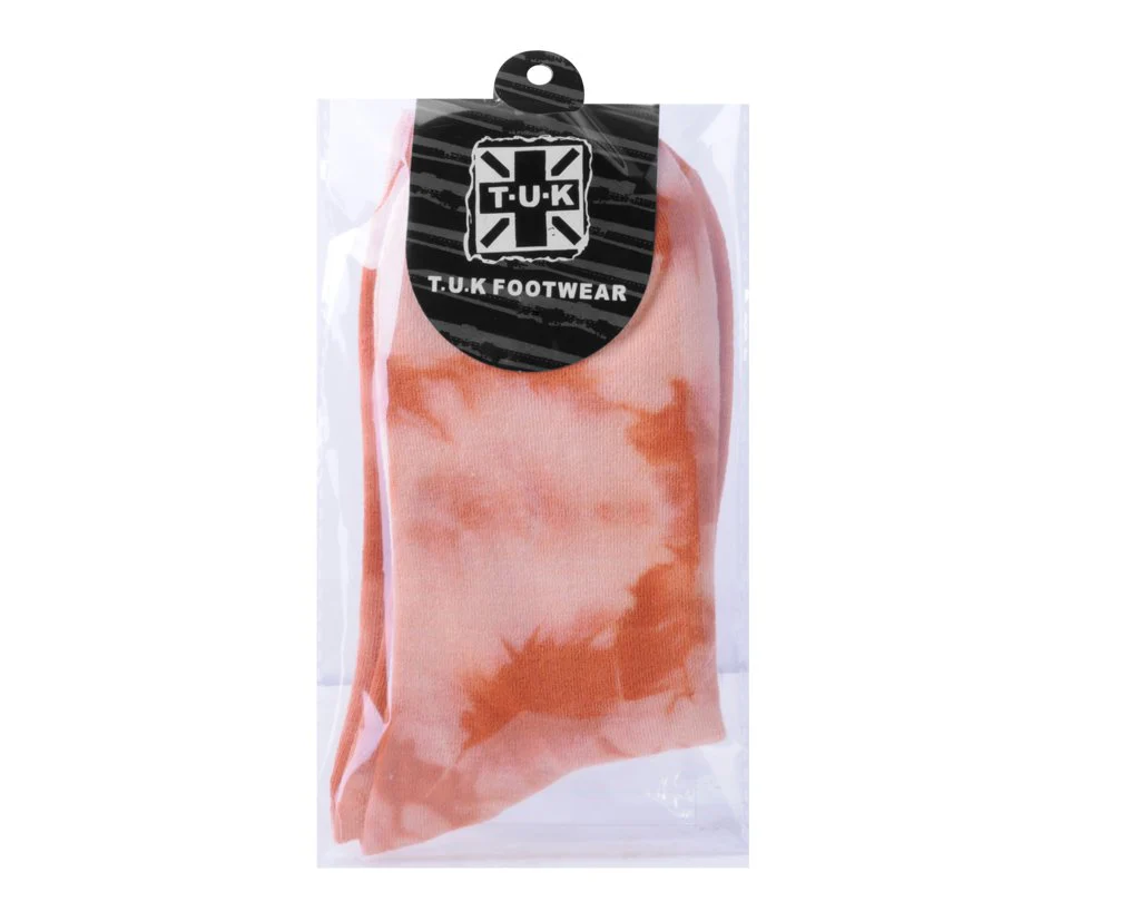 1814-Tie-Dye-Tangerine-Women-s-Crew-Sock-3.webp Tie-Dye Tangerine Women's Crew Sock