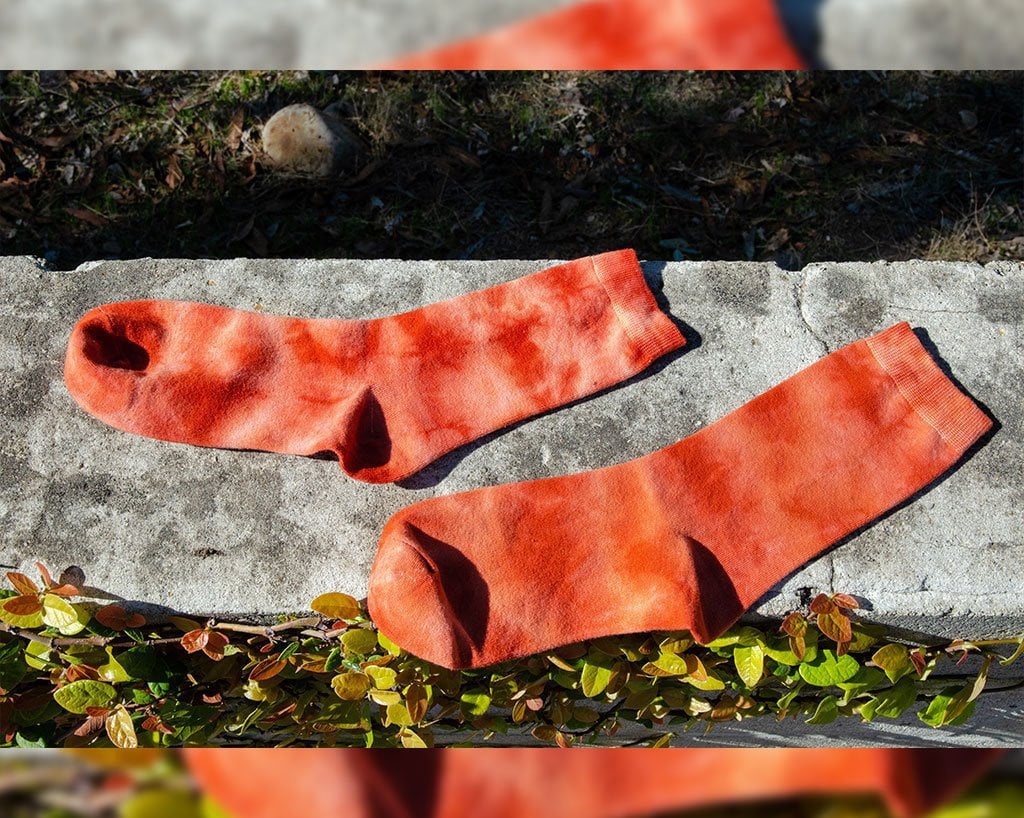 1814-Tie-Dye-Tangerine-Women-s-Crew-Sock-5.jpg Tie-Dye Tangerine Women's Crew Sock