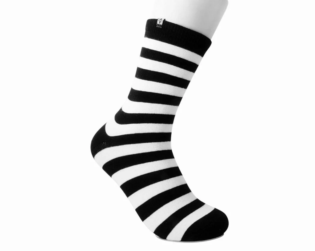 1885-Black-White-Stripe-T.U.K.-Men-s-Sock-4.webp Black & White Stripe T.U.K. Men’s Sock