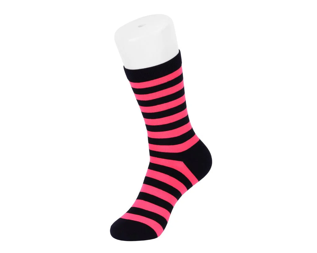 Black & Pink T.U.K. Men's Stripe Sock