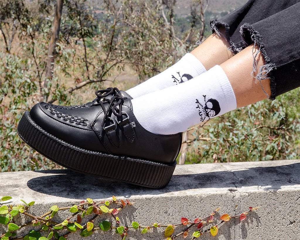 1914-White-T.U.K.-Skull-Logo-Women-s-Sock-6.jpg White T.U.K. Skull Logo Women’s Sock
