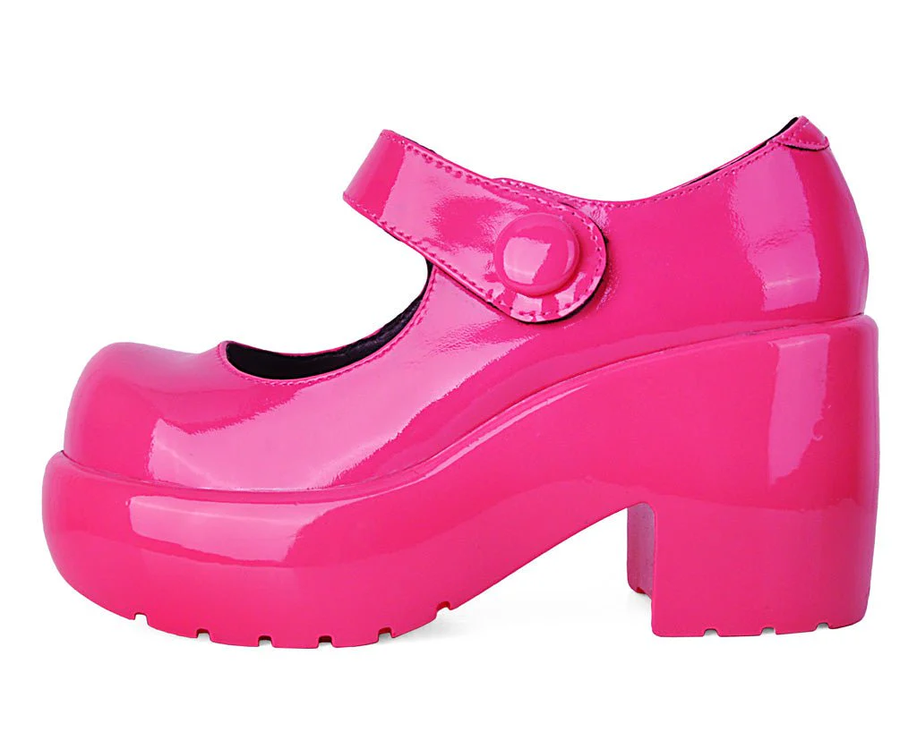 2065-Pink-Liquid-Bubble-Mary-Jane-Platform-6.webp Pink Liquid Bubble Mary Jane Platform