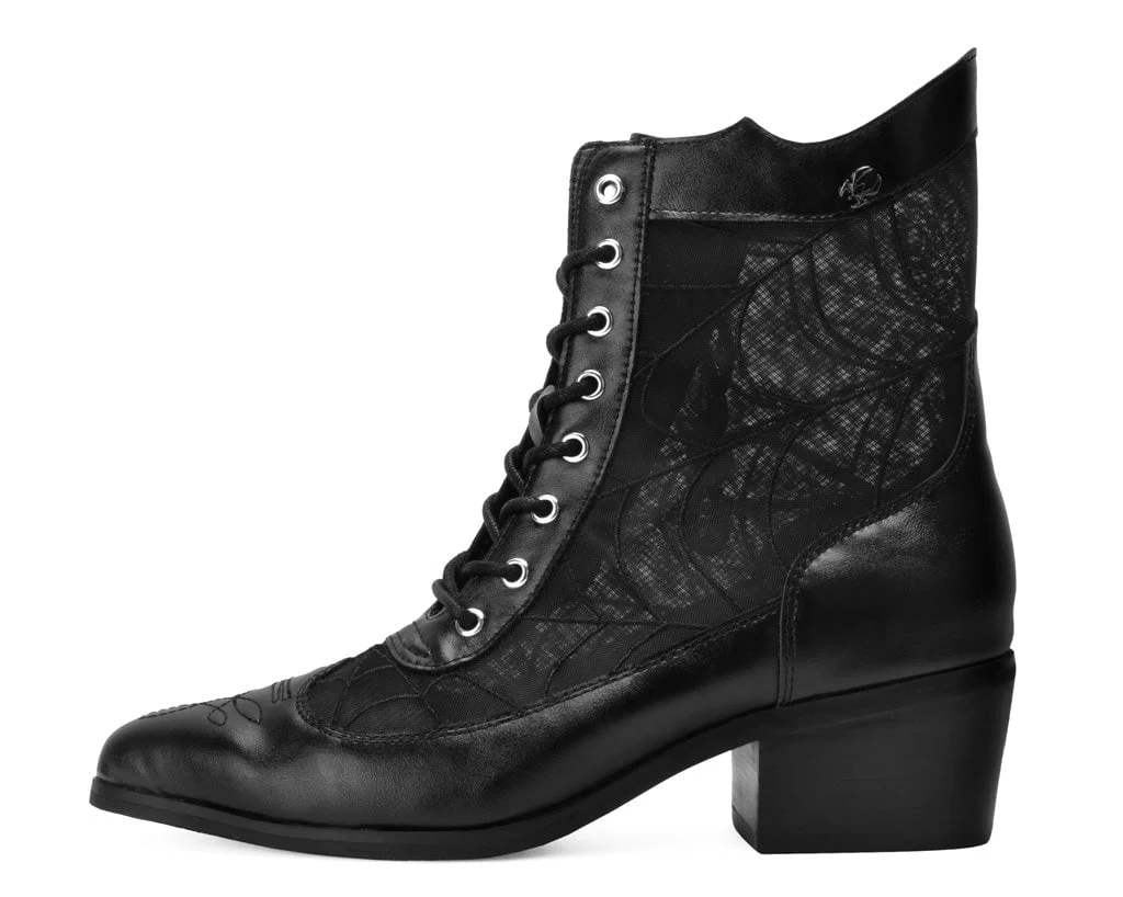 2105-Black-Victorian-Mesh-Spiderweb-Boot-7.webp Black Victorian Mesh Spiderweb Boot