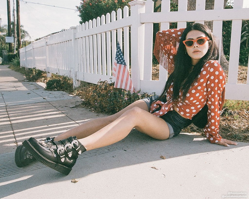 2161-Black-TUKskinTM-Western-Buckle-Pointed-Boot-8.jpg Black TUKskin™ Western Buckle Pointed Boot