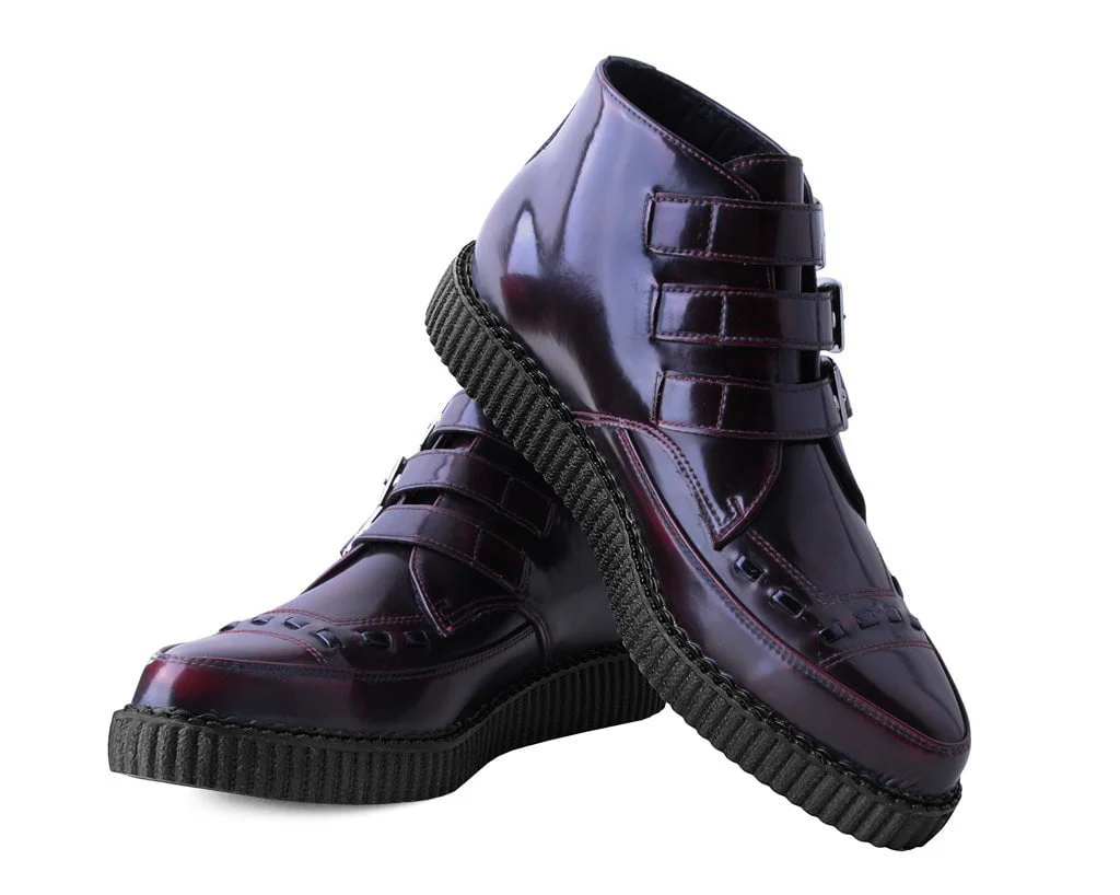2401-Burgundy-Rub-Off-3-Buckle-Pointed-Creeper-Boot-3.webp Burgundy Rub-Off 3-Buckle Pointed Creeper Boot