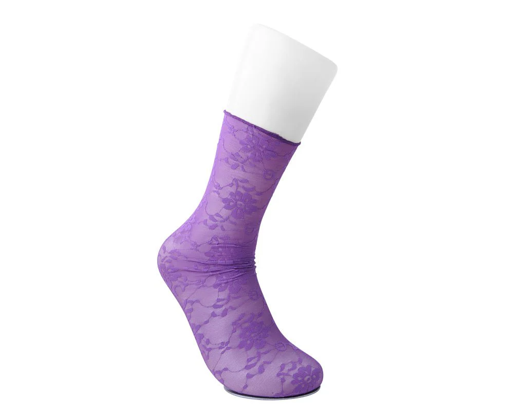 246-Purple-Floral-Mesh-Sock-4.webp Purple Floral Mesh Sock