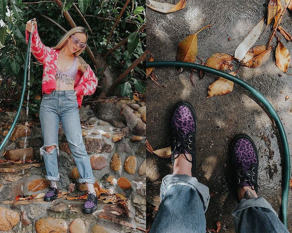 2559-Black-Purple-Leopard-D-Ring-Sneaker-6.jpg Black & Purple Leopard D-Ring Sneaker