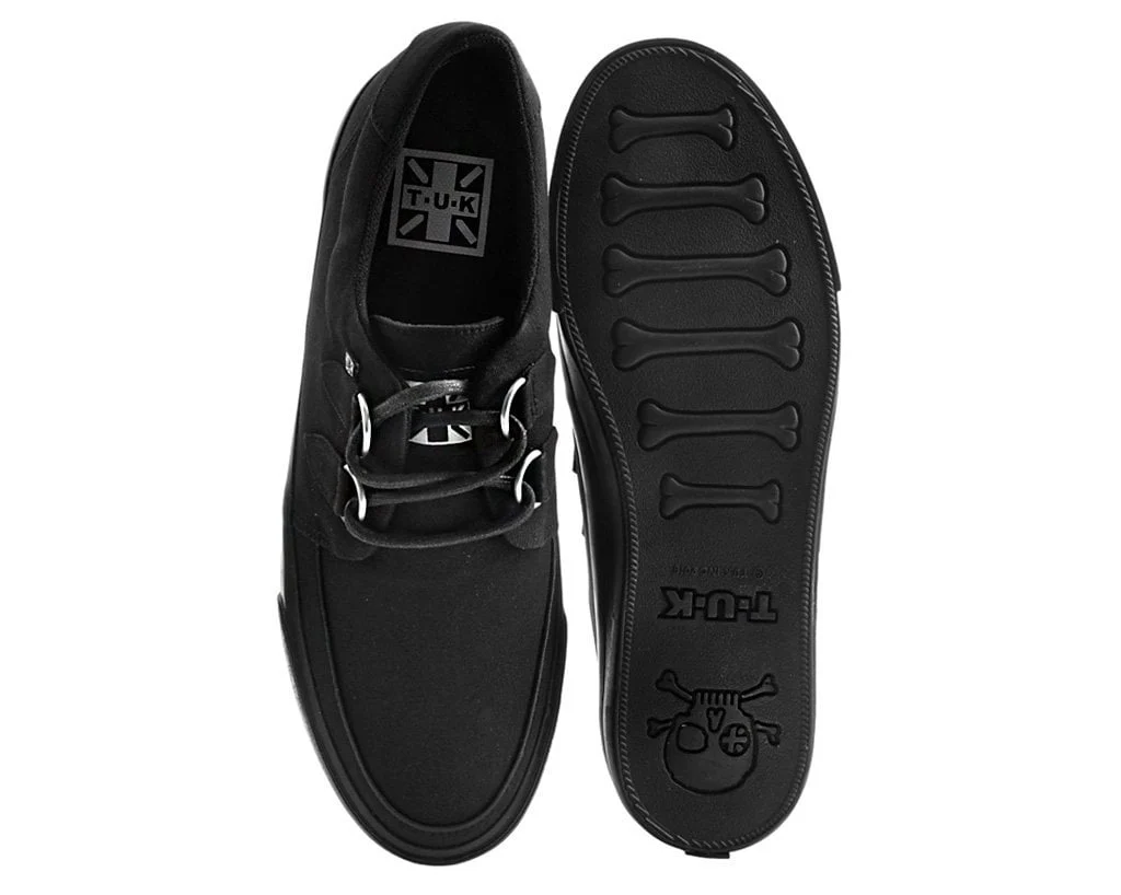 2631-Black-Basic-Twill-D-Ring-Sneaker-5.webp Black Basic Twill D-Ring Sneaker