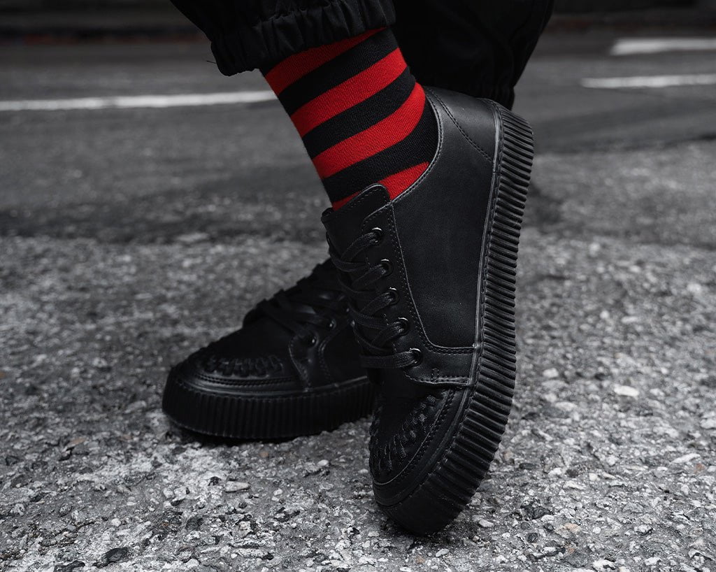 2679-Black-Leather-Lace-Up-Creeper-Sneaker-6.jpg Black Leather Lace-Up Creeper Sneaker