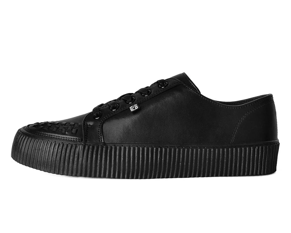 2679-Black-Leather-Lace-Up-Creeper-Sneaker-7.webp Black Leather Lace-Up Creeper Sneaker
