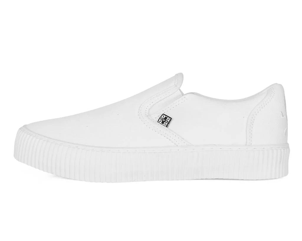 2727-White-Twill-Slip-On-Creeper-Sneaker-6.webp White Twill Slip-On Creeper Sneaker