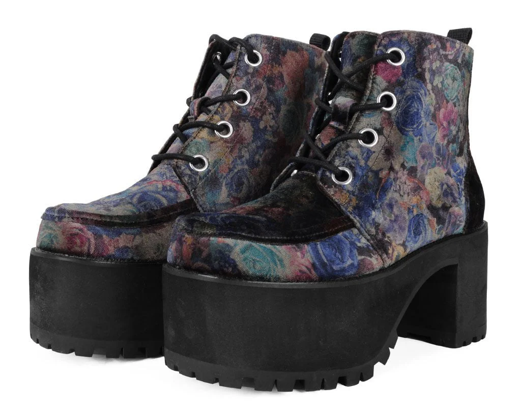276-Floral-Velvet-Nosebleed-Boot-3.webp Floral Velvet Nosebleed Boot