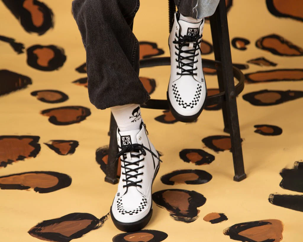White TUKskinâ„¢ 8-Eye Sneaker Boot