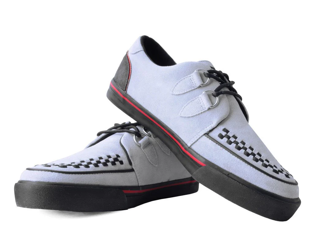 2871-Grey-Suede-Red-Trim-Interlace-Sneaker-3.webp Grey Suede & Red Trim Interlace Sneaker